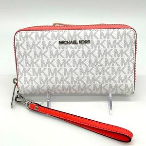 MICHAEL Michael Kors Large Signature Continental Double Zip Wallet